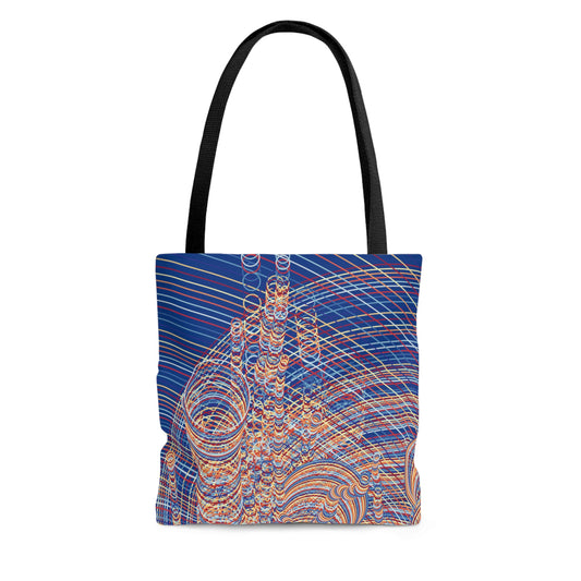3D Neuron Tote Bag (AOP), Neuron B RdYlBu palette