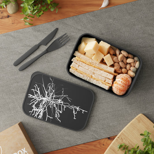 Bento Box with Band and Utensils with Neuron 4