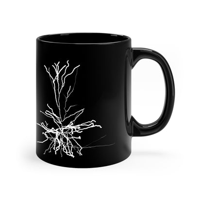 11oz Black Mug Neurons 1 and 2