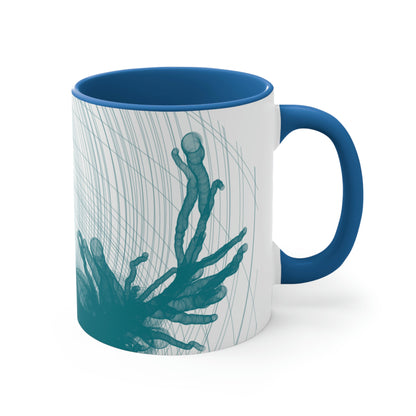 3D Neuron Accent Coffee Mug, 11oz