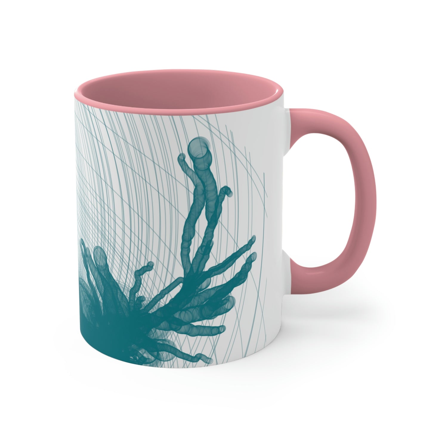3D Neuron Accent Coffee Mug, 11oz